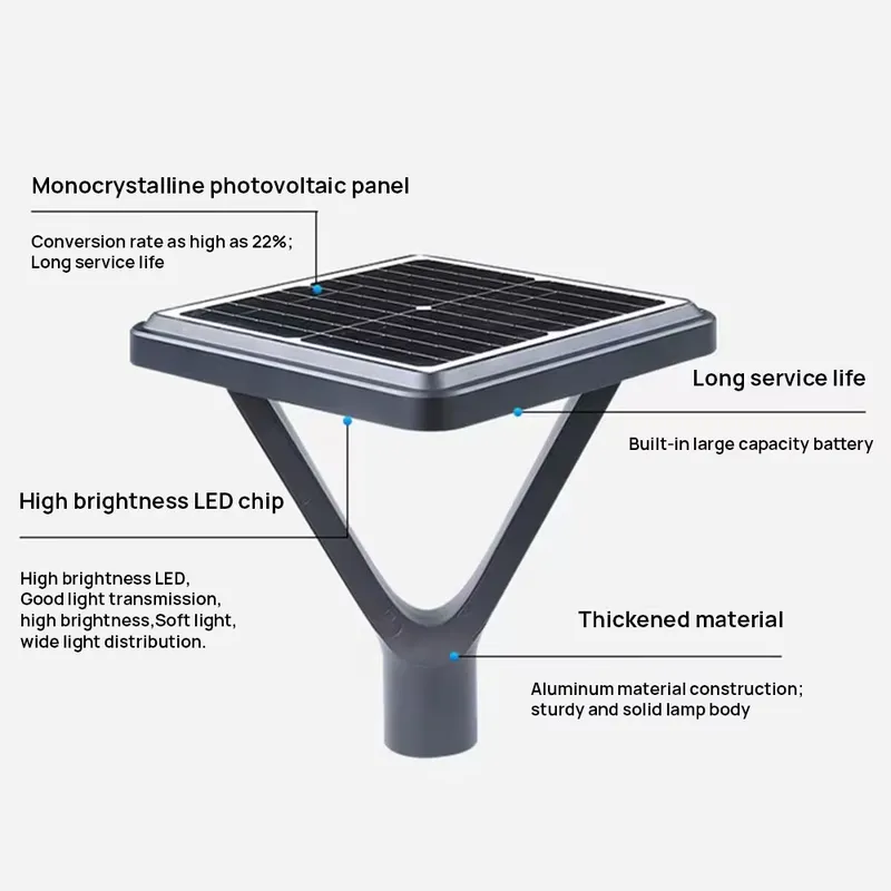 Poste de Luz Solar LED de Luxo - Renewable Energy Source avaliação e preço