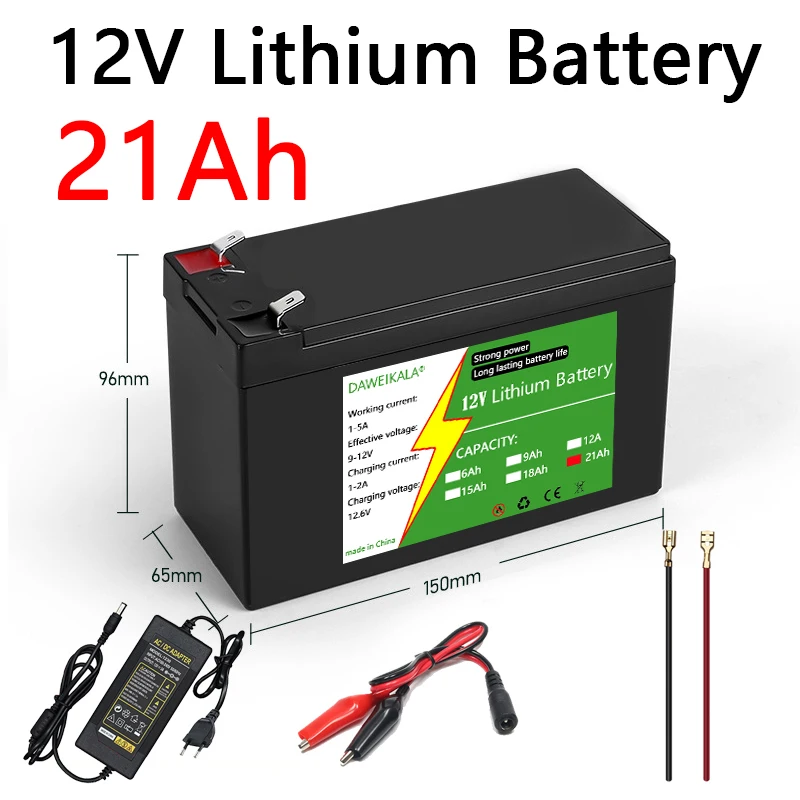 Bateria de Lítio 12V 6Ah-21Ah  - Renewable Energy Source avaliação e preço