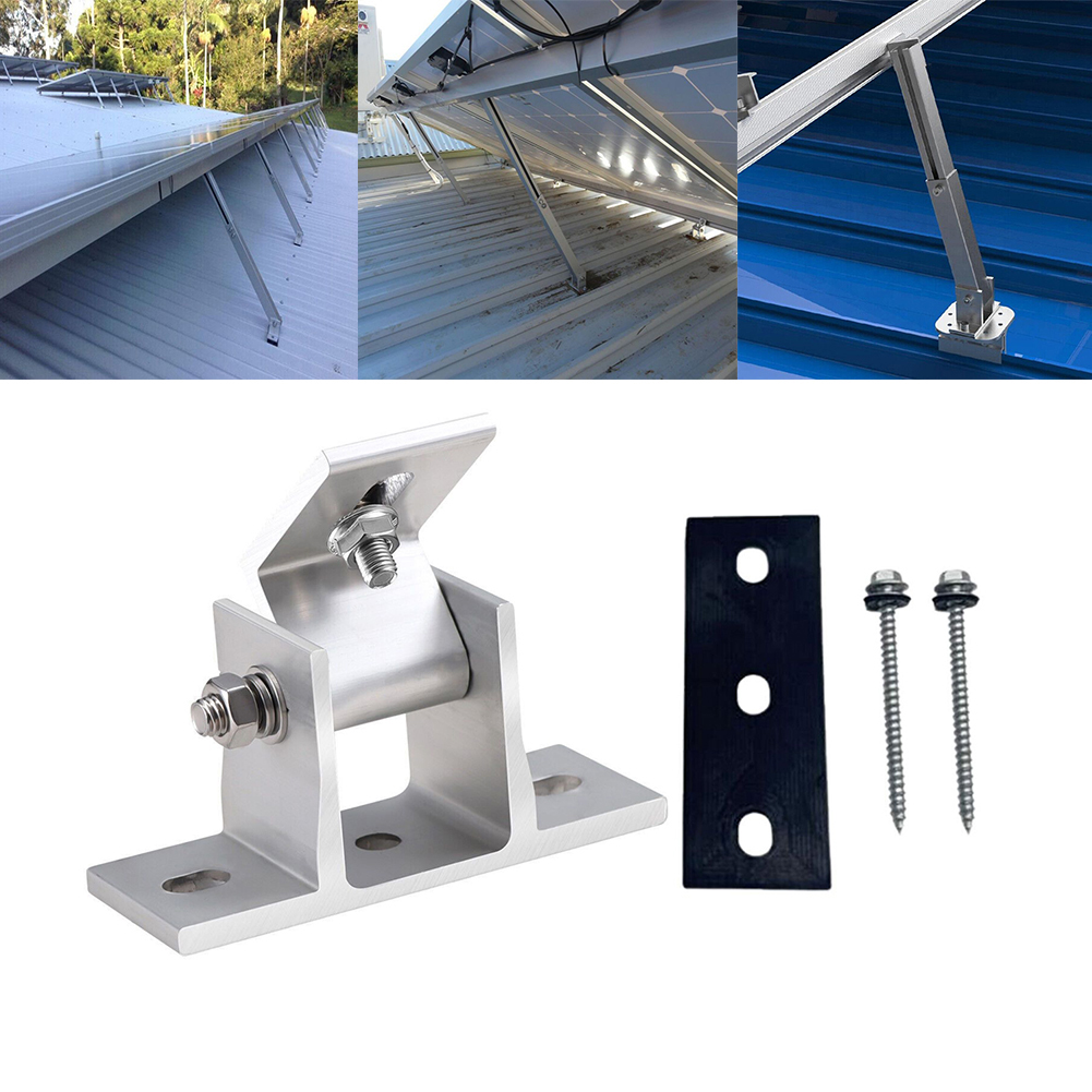 2 Suportes de Alumínio para Pa - Solar Panel Tilt Mount avaliação e preço